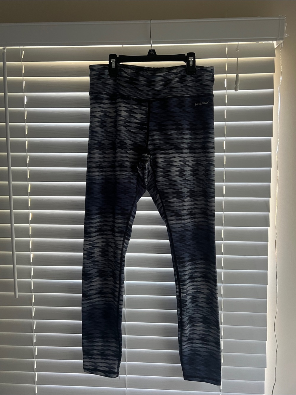 Head Navy & Gray Geometric-Pattern Leggings Size L